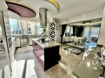An Expansive Duplex Property For Sale In Fethiye – Kitchen through to the lounge