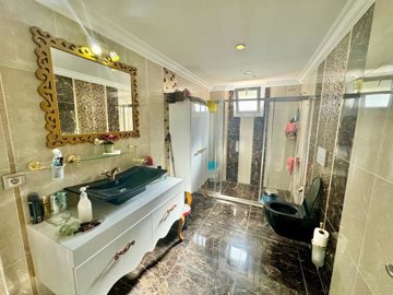 An Expansive Duplex Property For Sale In Fethiye – Luxury bathroom with high-quality units