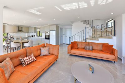 Deluxe Kalkan Property For Sale - View into the living space from the terrace door