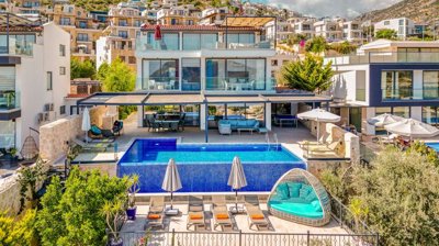Deluxe Kalkan Property For Sale - Infinity pool and many sun terraces