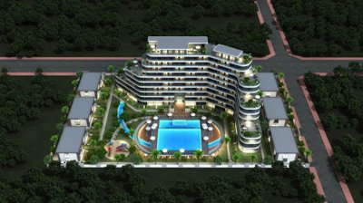 Value Investment Properties For Sale In Antalya - Ambiently lit complex
