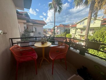 Beautifully Maintained 1-Bed Apartment For Sale In Gulpinar, Dalyan - Good-size balcony with surrounding nature views