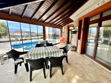 A Detached Villa For Sale In Seydikemer, Fethiye - A lovely area for alfresco dining, whatever the season