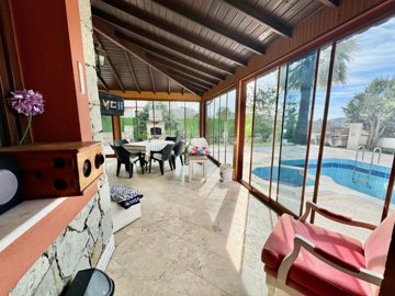 A Detached Villa For Sale In Seydikemer, Fethiye - Stunning wrap-around covered seating terrace
