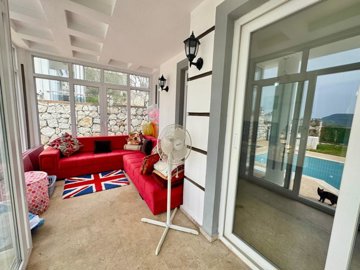 Detached Triplex Fethiye Property For Sale - Second lounge area terrace