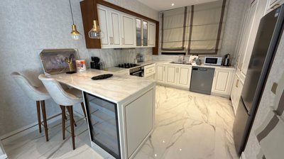 Deluxe Villa With A Private Pool For Sale in Belek, Antalya - A dream kitchen