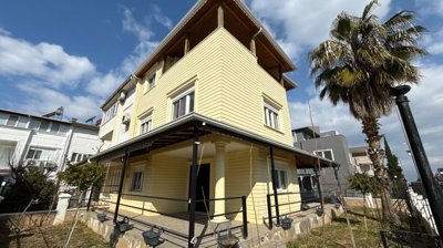 Primely Located Twin Villa For Sale in Antalya - Main view to the villa and terrace