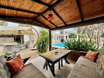 Striking Fethiye Villa For Sale With A Private Pool - Covered seating area