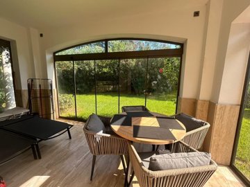 Riverside Apartment In Belek, Antalya For Sale - A covered seating terrace