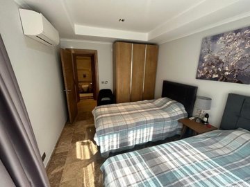 Riverside Apartment In Belek, Antalya For Sale - A good-sized twin bedroom