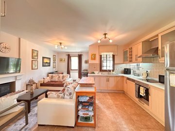 Luxury Property For Sale In Yalikavak Centre - Kitchen through to the lounge