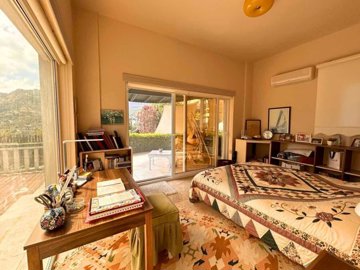 Single-Level Bodrum Property For Sale In Yalikavak - Very spacious double bedroom with terrace