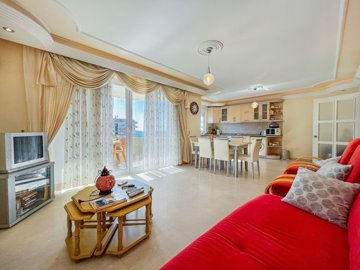 Sea View Alanya Investment Property For Sale – Fully furnished, lounge to the kitchen