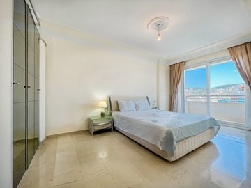 Sea View Alanya Investment Property For Sale – First bedroom with an ensuite and balcony