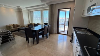 Immaculate Apartment In Belek, Antalya For Sale - Kitchen to the dining area