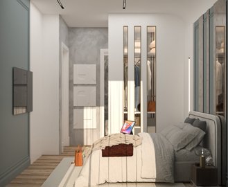 Smart Home Apartment For Sale In Antalya - Light and airy double bedroom