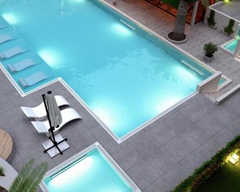 Smart Home Apartment For Sale In Antalya - Shared pool and sun terraces