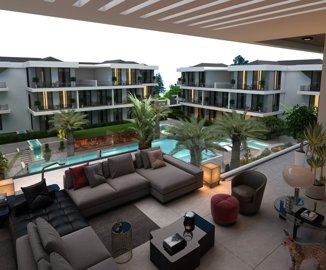 Smart Home Apartment For Sale In Antalya - Outdoor space