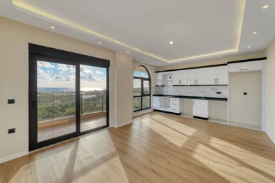 Alanya Duplex Apartment In Kestel For Sale - A fully fitted modern kitchen