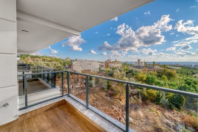 Alanya Duplex Apartment In Kestel For Sale - Sea and nature views from the balcony