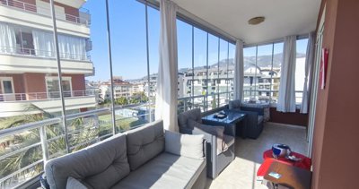 Modern Property For Sale in Mahmutlar, Alanya - Great balcony for outdoor dining