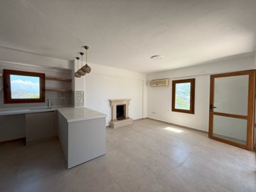 Attractive Duplex Bodrum Villa For Sale - Lounge area with a fireplace