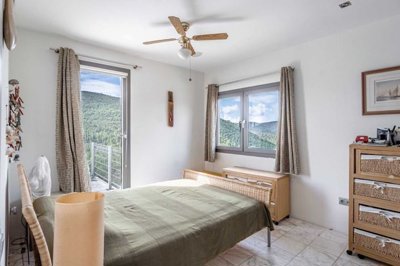 Dramatic Bodrum Villa & Studio For Sale - Double bedroom with natural vistas