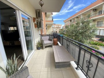 A Beautifully Renovated Apartment For Sale In Didim - Balcony from the living space