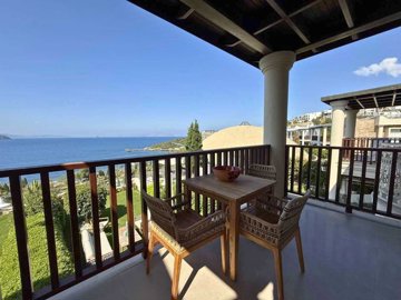 Bodrum Seafront Property For Sale In Kadikalesi - Large shaded terrace