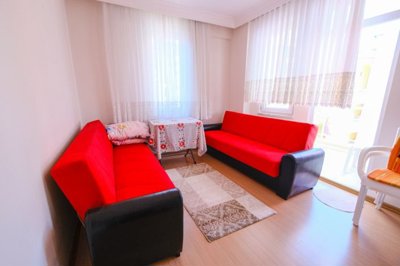 Seafront Apartment in Mahmutlar, Alanya For Sale - First bedroom, currently a second lounge