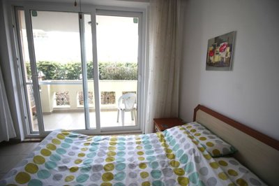 A Great Value Didim Apartment For Sale – Double bedroom with a balcony