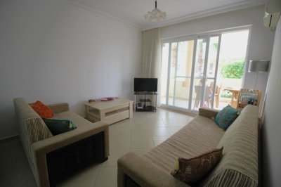 A Great Value Didim Apartment For Sale – Lounge with spacious balcony