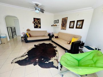 Duplex Sea View Penthouse In Didim For Sale - Large living room space