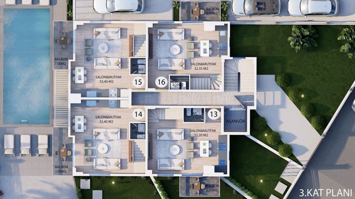 Image No.14-1 Bed Apartment for sale