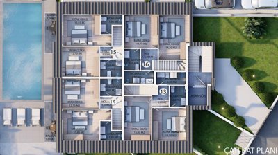 Modern Property For Sale In Fethiye For Sale - Fifth floor plan