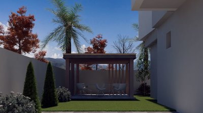 Sleek Antalya Property Investments For Sale - Pergola social seating area