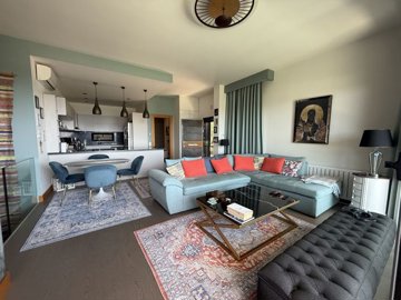A Must-See Duplex Property For Sale In Bodrum - Lounge through to the kitchen