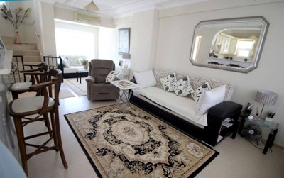 Semi-Detached Triplex Villa For Sale In Fevzipasa, Didim Near Akbuk – Furnished lounge