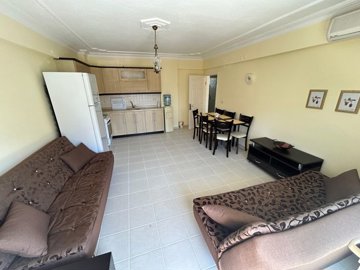 Sea View Property For Sale In Didim Ideal For Investment – Open-plan living room