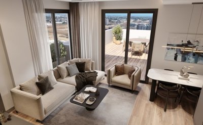 Striking Investment Properties In Antalya For Sale - Living space with a balcony
