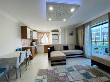 Sea View Apartment For Sale In Hisar, Didim - Open-plan living area