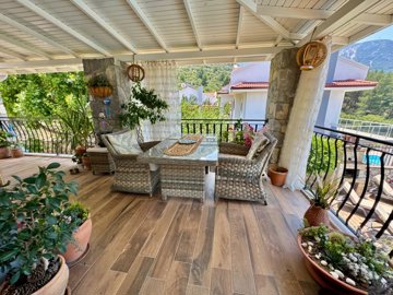 A Serene Investment Property In Fethiye For Sale - Beautiful covered balcony