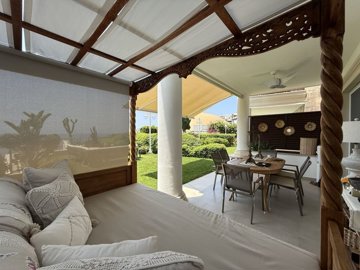 Luxurious Seafront Property For Sale In Kadikalesi, Bodrum - Large covered terrace