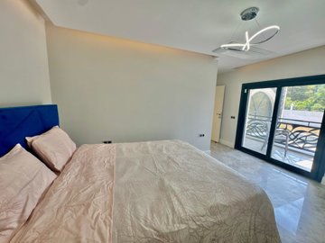 Breathtaking Duplex Villa For Sale In Fethiye - First bedroom with balcony