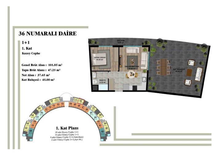 Image No.13-1 Bed Apartment for sale