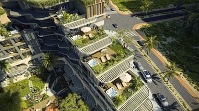 Deluxe Investment Properties For Sale In Antalya - Arial view showing different layout options