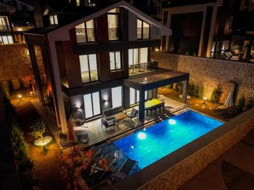 Key-Ready Investment Property For Sale In Ovacik, Fethiye - Stunning evening lighting