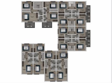 Stylish Investment Property For Sale In Fethiye - Upper floor layout plan