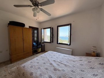 Sea View Duplex Bodrum Property For Sale - Double bedroom with sea view