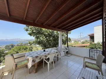 Sea View Duplex Bodrum Property For Sale - Shady terrace